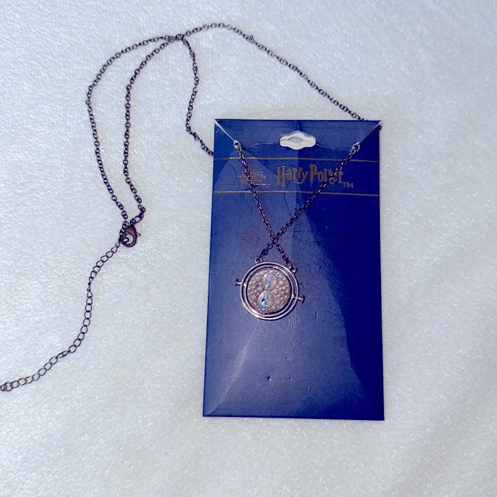 Harry Potter Time Turner Necklace Wizarding World Hermione Spinning Pendant